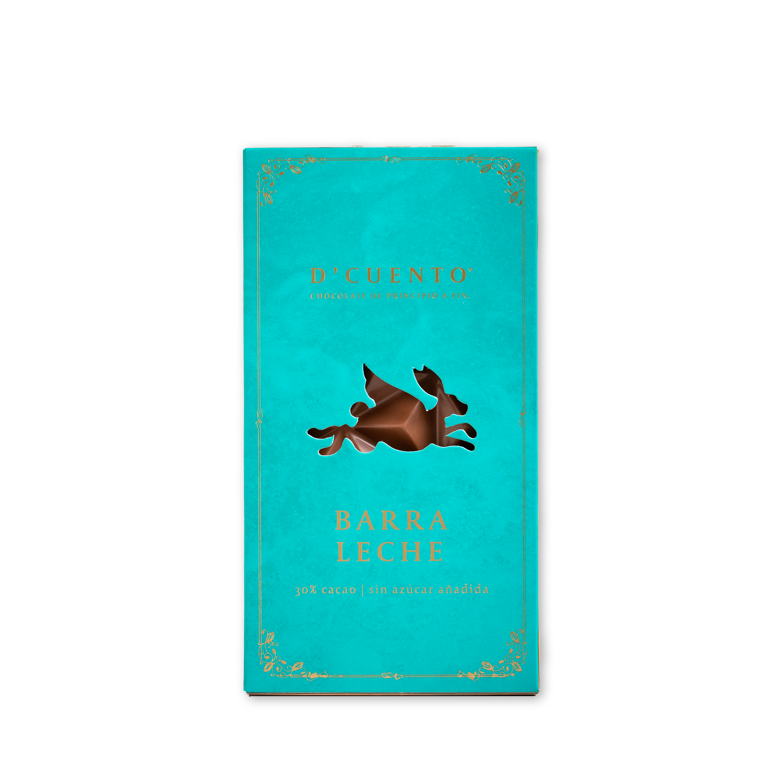 Chocolate de leche sin azúcar añadida, 30% cacao, sabor suave y cremoso