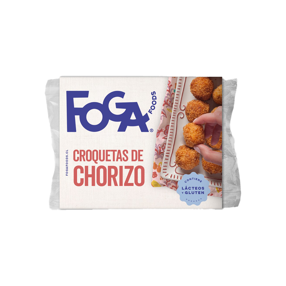 Croquetas de chorizo crujientes por fuera y cremosas por dentro, 12 unidades