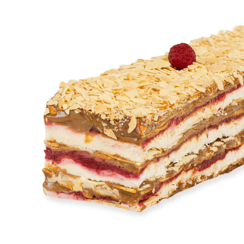 Barra Mil Hojas Frambuesa Crema Sin Azúcar