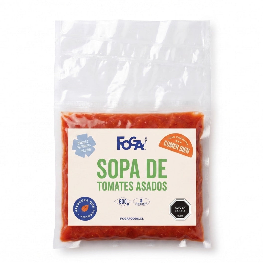 Sopa tomates asados